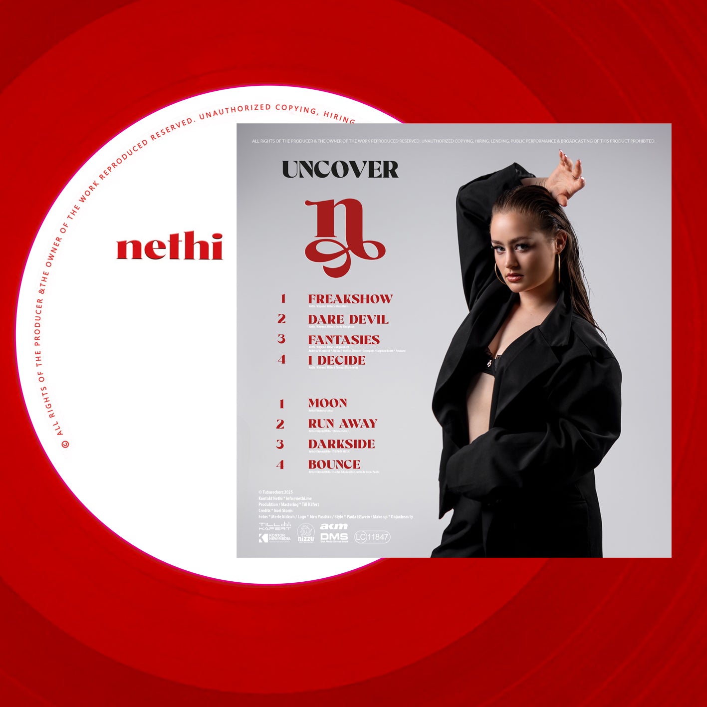 Nethi - Uncover | Transparent Rot Vinyl