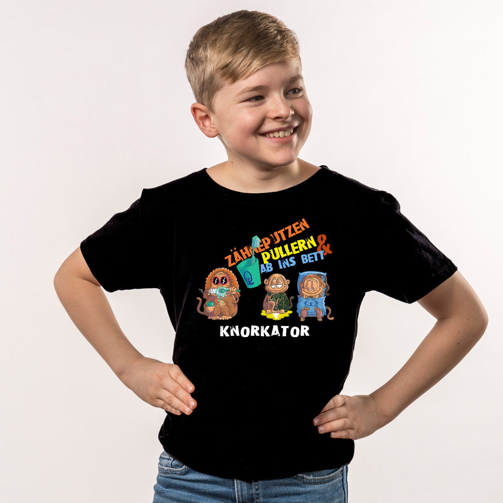Knorkator (Comic Zähneputzen) Kinder T-Shirt